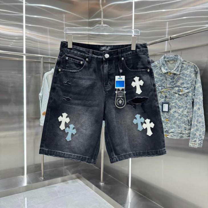 Picture of Chrome Hearts Jeans Short _SKUChromeHeartsM-2XLhgntx208805